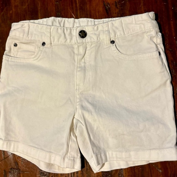 GARNET HILL KIDS GIRLS WHITE SHORTS SUMMER BEACH POOL SIZE 10 - Picture 1 of 4